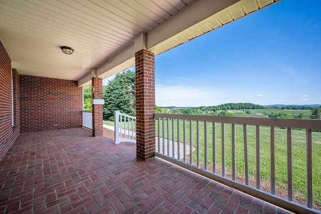 8214 Snake Creek Rd, Hillsville, VA 24343 - view of covered porch