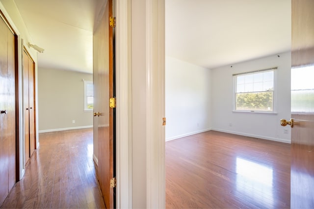 8214 Snake Creek Rd, Hillsville, VA 24343 - hall with wood finished floors and plenty of natural light