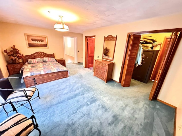 1595 Edgewater Dr, Grundy, VA 24614 - bedroom featuring baseboards, light colored carpet, and a closet