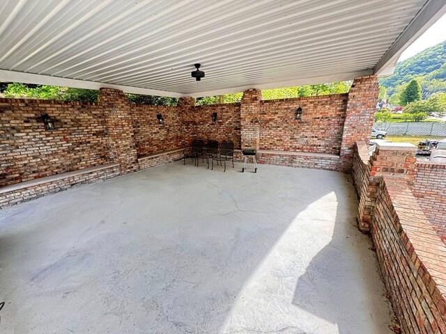 1595 Edgewater Dr, Grundy, VA 24614 - view of patio / terrace featuring a mountain view