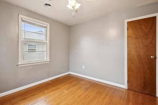 409 Crescent Dr, Glade Spring, VA 24340 - spare room with baseboards and light wood-style flooring