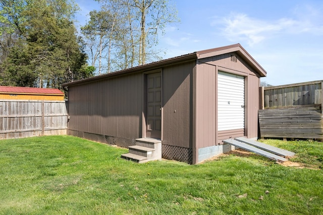 7268 Southern View Rd, Bristol, VA 24202 - view of shed featuring entry steps and a fenced backyard