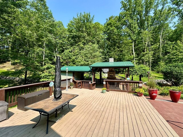 23677 Archery Range Rd, Bristol, VA 24202 - deck with a gazebo