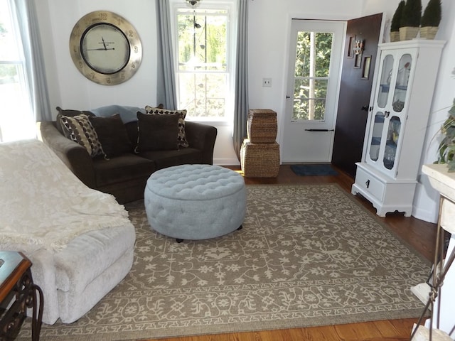 304 Edgewood Dr, Galax, VA 24333 - living room with wood finished floors