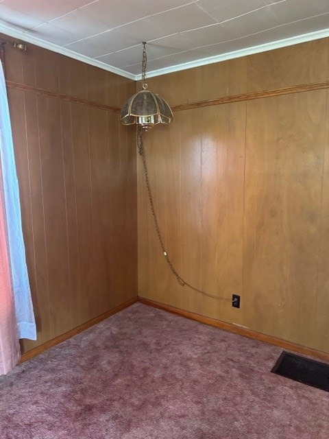 14091 Rocket Boys Dr, War, WV 24892 - carpeted spare room featuring wooden walls
