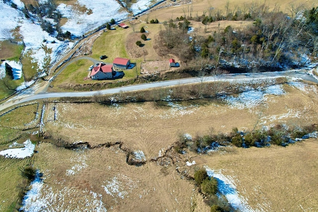 drone / aerial view featuring a rural view