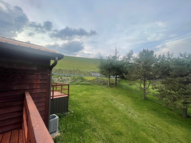 3747 Mountain Rd, Cedar Bluff, VA 24609 - view of yard featuring a view of rural / pastoral area and central AC unit