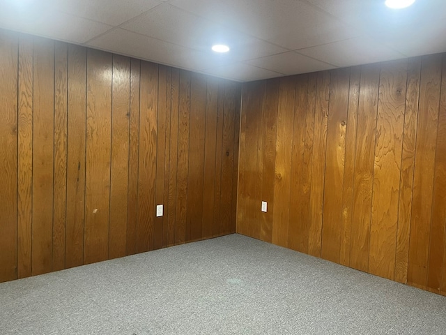 3747 Mountain Rd, Cedar Bluff, VA 24609 - carpeted spare room featuring wood walls