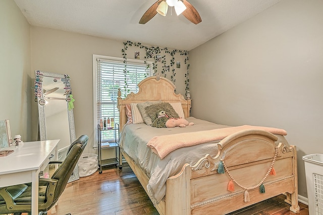 420 Brookwood Dr, Bristol, TN 37620 - bedroom with multiple windows, wood-type flooring, and ceiling fan