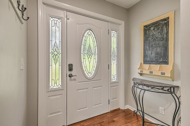 420 Brookwood Dr, Bristol, TN 37620 - entrance foyer featuring dark wood-style floors and baseboards