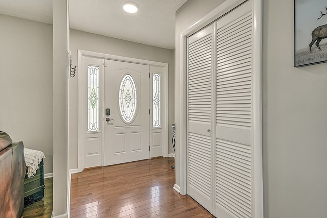 420 Brookwood Dr, Bristol, TN 37620 - entryway featuring wood-type flooring and baseboards