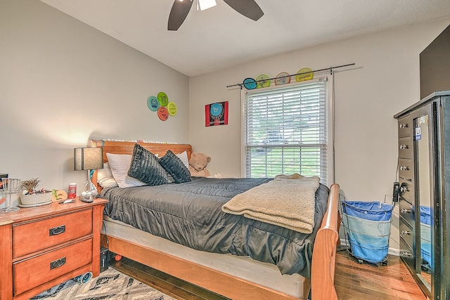 420 Brookwood Dr, Bristol, TN 37620 - bedroom featuring wood finished floors and a ceiling fan