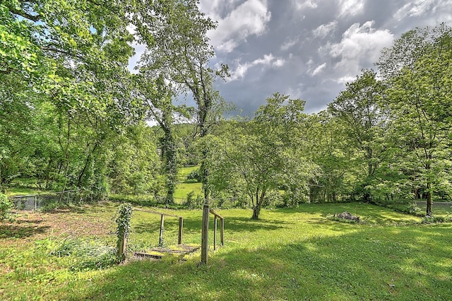 420 Brookwood Dr, Bristol, TN 37620 - view of yard featuring a wooded view