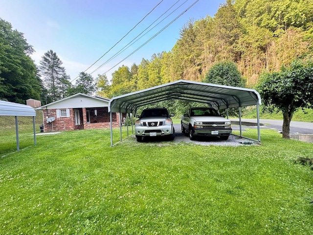 2989 Greenbrier Rd, Haysi, VA 24256 - view of vehicle parking featuring driveway and a carport
