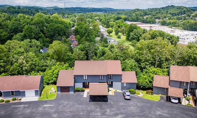 151 Woodcrest Ln, Bristol, VA 24201 - bird's eye view of a heavily wooded area