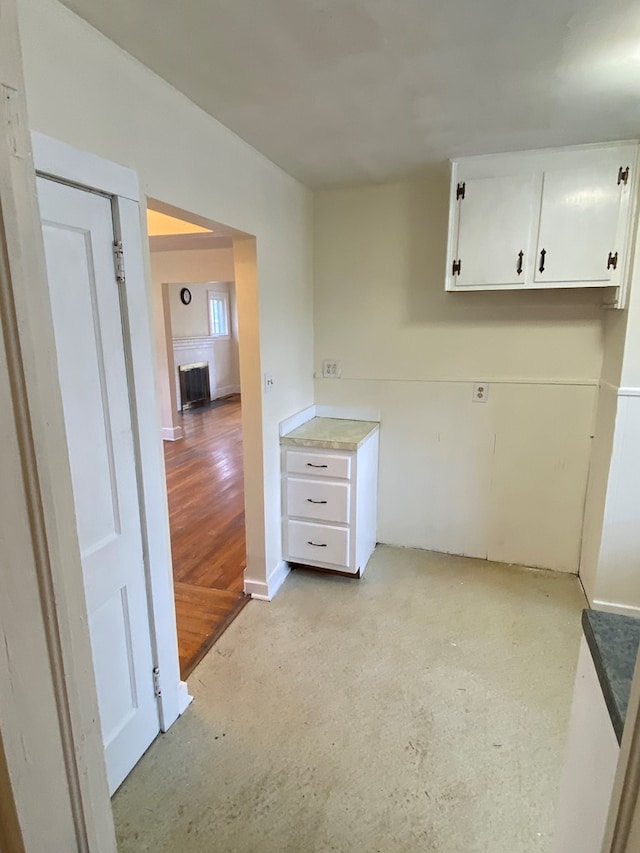 250 Staley St, Marion, VA 24354 - kitchen with white cabinetry and light countertops
