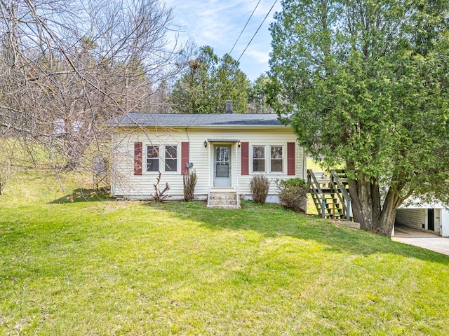 199 Ranger Rd, Fancy Gap, VA 24328 - view of front of property with entry steps and a front yard