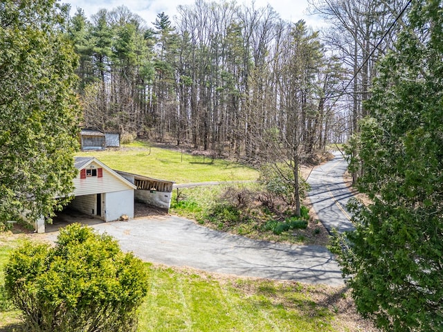 199 Ranger Rd, Fancy Gap, VA 24328 - view of green lawn featuring an outdoor structure