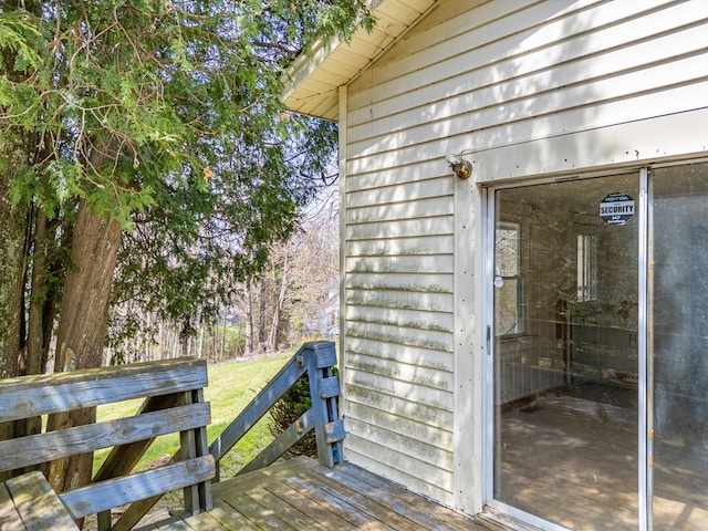 199 Ranger Rd, Fancy Gap, VA 24328 - property entrance with a deck