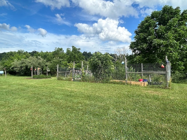 3950 Boyd Rd, Draper, VA 24324 - view of grassy yard featuring a vegetable garden