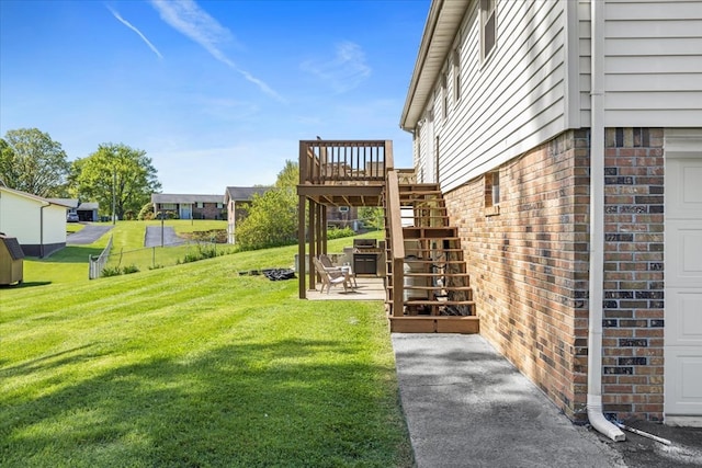 542 Mosswood Ln, Bristol, VA 24201 - view of yard with a deck, stairs, and a patio