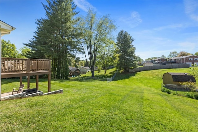 542 Mosswood Ln, Bristol, VA 24201 - view of yard with a wooden deck