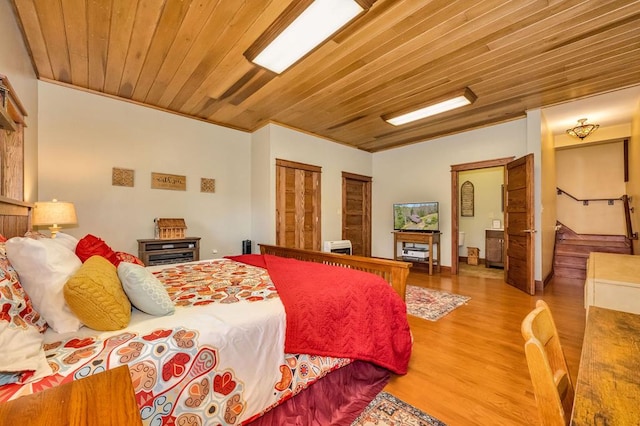 101 Spring Haven Dr, Fancy Gap, VA 24328 - bedroom featuring wood finished floors and wooden ceiling