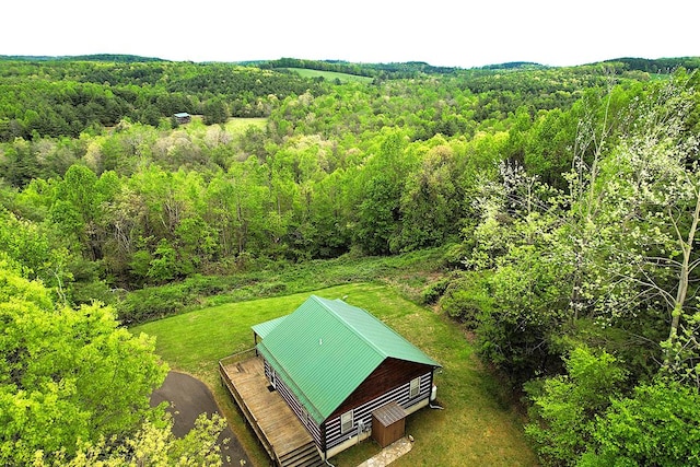 805 Double Bridges Dr, Fancy Gap, VA 24328 - view of subject property with a heavily wooded area