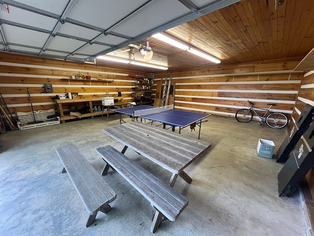 805 Double Bridges Dr, Fancy Gap, VA 24328 - garage with a workshop area