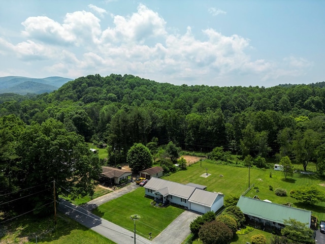 556 Stoney Battery Rd, Marion, VA 24354 - bird's eye view of a forest