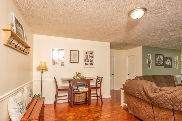 556 Stoney Battery Rd, Marion, VA 24354 - bedroom with wood finished floors and a textured ceiling