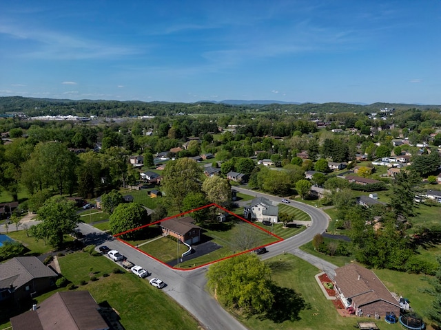 515 Meadowcrest Dr, Bristol, VA 24201 - drone / aerial view featuring a residential view