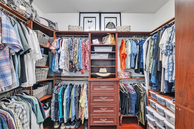 567 Saint James Rd, Chilhowie, VA 24319 - spacious closet with dark wood finished floors