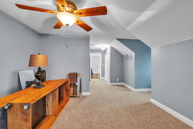 567 Saint James Rd, Chilhowie, VA 24319 - office featuring carpet floors, ceiling fan, and baseboards