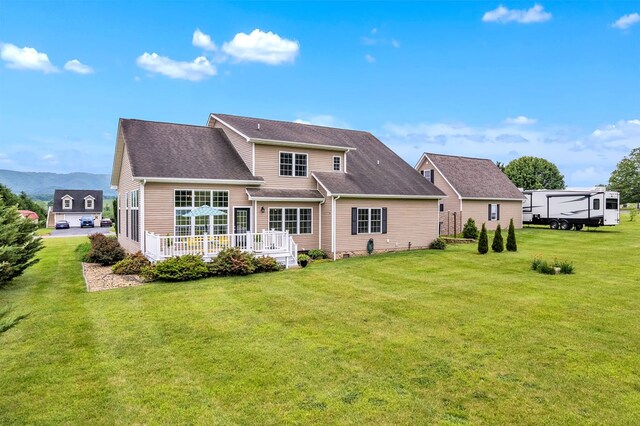 567 Saint James Rd, Chilhowie, VA 24319 - back of house with a yard and a deck