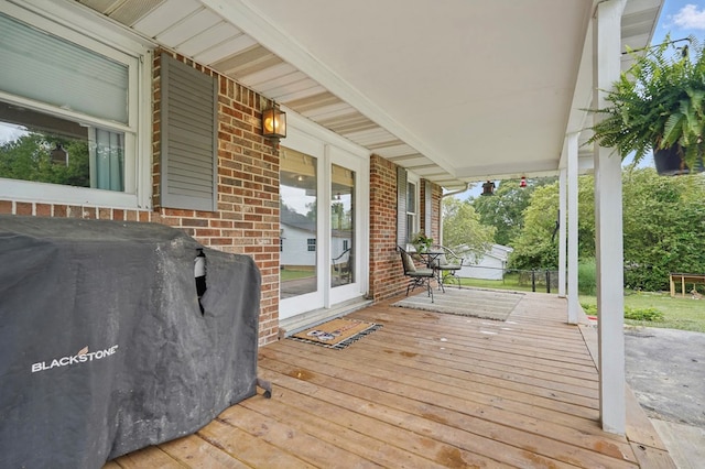 16050 Industrial Park Rd, Bristol, VA 24202 - wooden porch featuring area for grilling