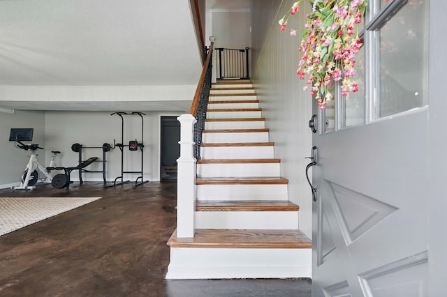 16050 Industrial Park Rd, Bristol, VA 24202 - stairway featuring finished concrete flooring
