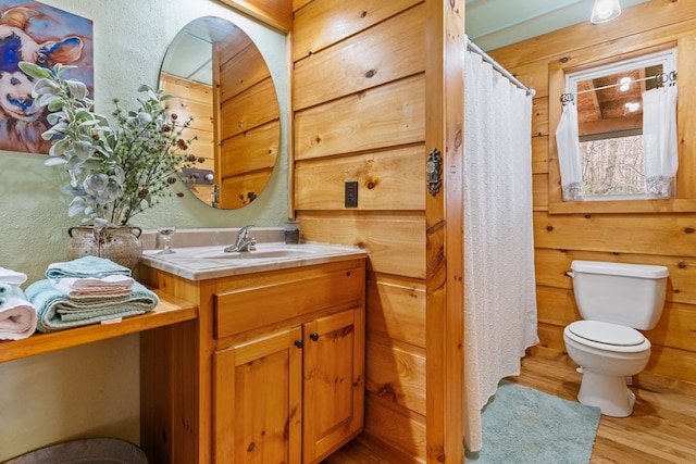 799 Crystal Springs Dr, Fancy Gap, VA 24328 - bathroom featuring toilet, wood finished floors, and vanity