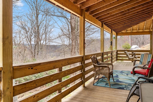 799 Crystal Springs Dr, Fancy Gap, VA 24328 - view of wooden deck