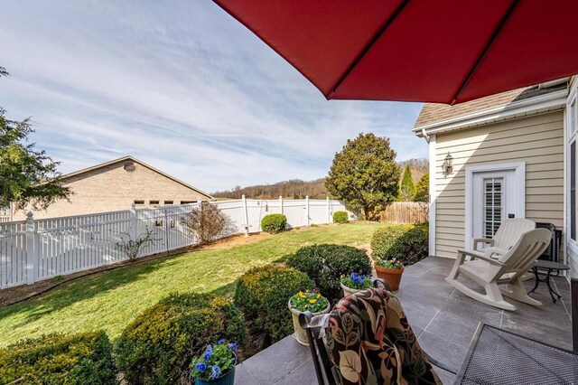 20324 Josh Allen Dr, Abingdon, VA 24211 - fenced backyard featuring a patio