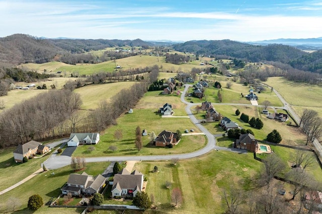 20324 Josh Allen Dr, Abingdon, VA 24211 - aerial view of property and surrounding area with mountains and rural landscape