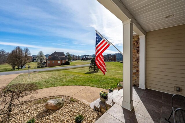 20324 Josh Allen Dr, Abingdon, VA 24211 - view of patio featuring a residential view
