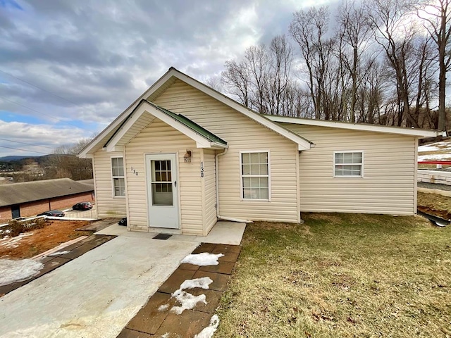 rear view of house with a patio area