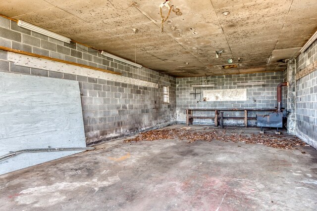 324 Mill Creek Rd, Chilhowie, VA 24319 - below grade area with concrete block wall