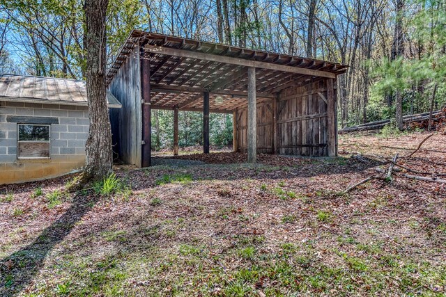 324 Mill Creek Rd, Chilhowie, VA 24319 - view of pole building featuring a carport