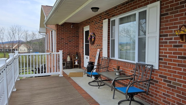 view of balcony