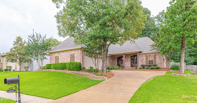 130 Covey Run, Madison, MS 39110 - view of front facade featuring concrete driveway, brick siding, roof with shingles, and a garage
