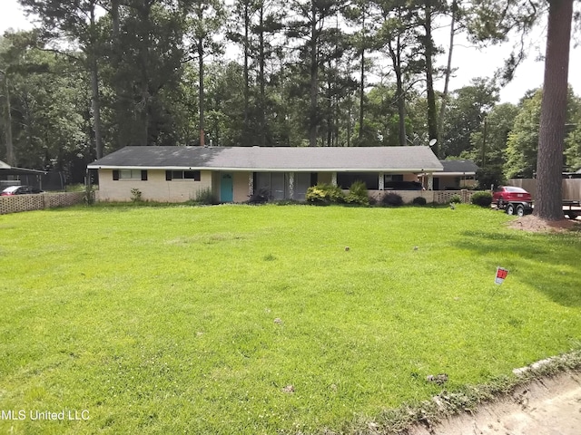807 Line Dr, Forest, MS 39074 - view of single story home