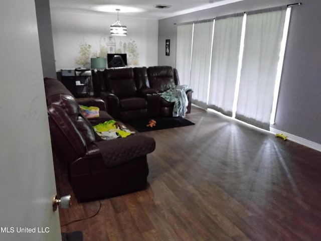 807 Line Dr, Forest, MS 39074 - living room featuring wood finished floors and baseboards