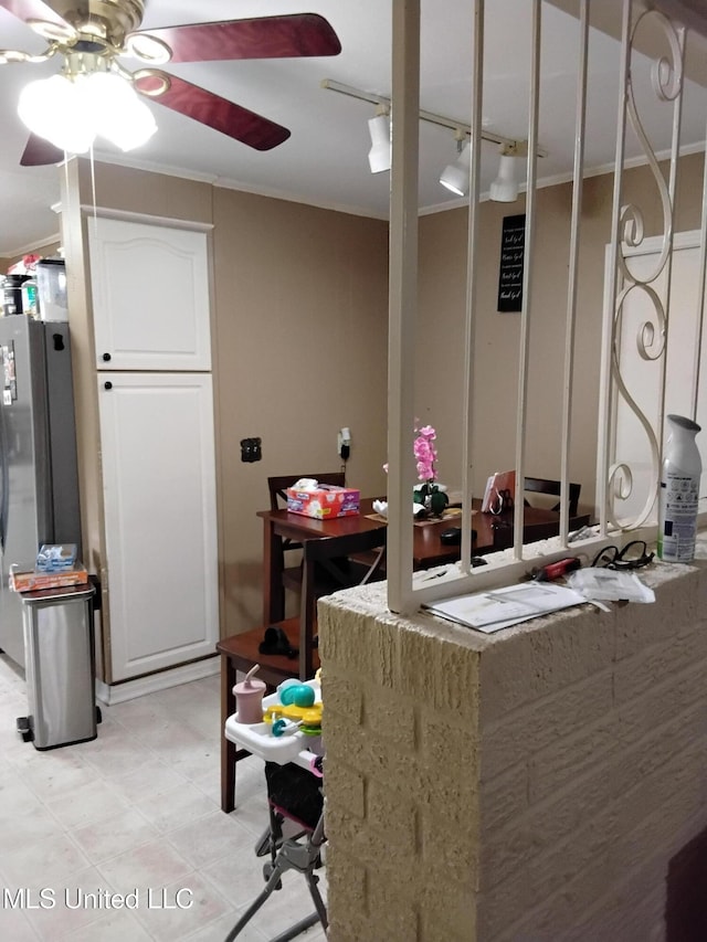 807 Line Dr, Forest, MS 39074 - dining room featuring ceiling fan